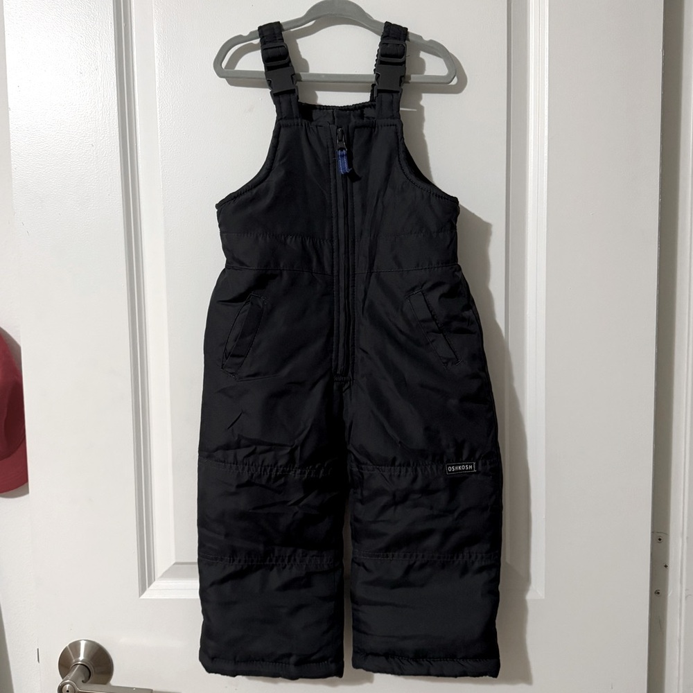 Oshkosh Black Snow Ski pants for Toddler Boy or Girl size 24m